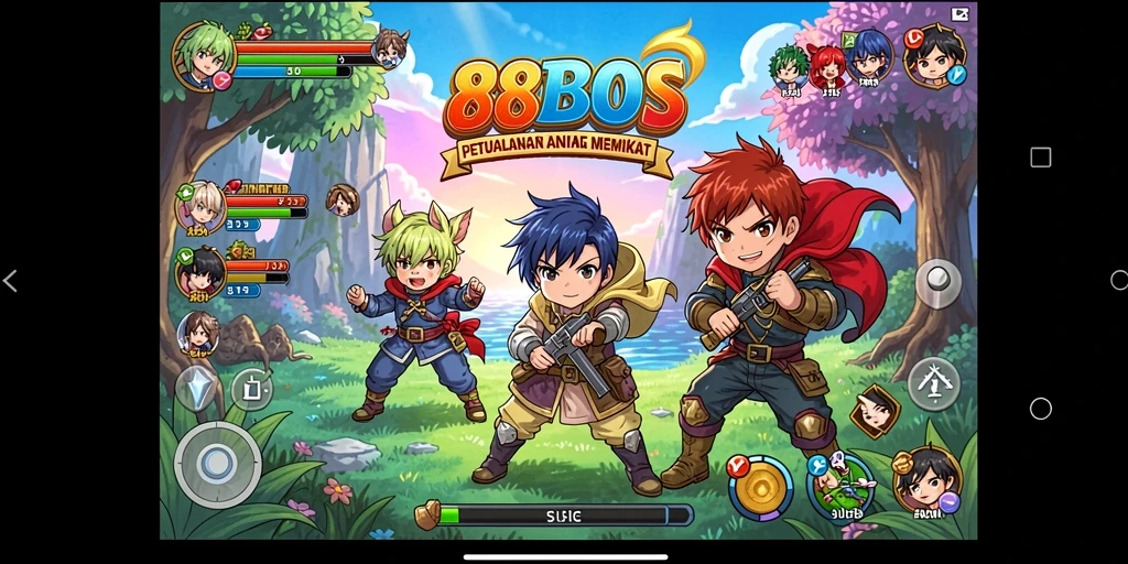 Gameplay seru dalam 88BOS dengan karakter Anime menakjubkan.