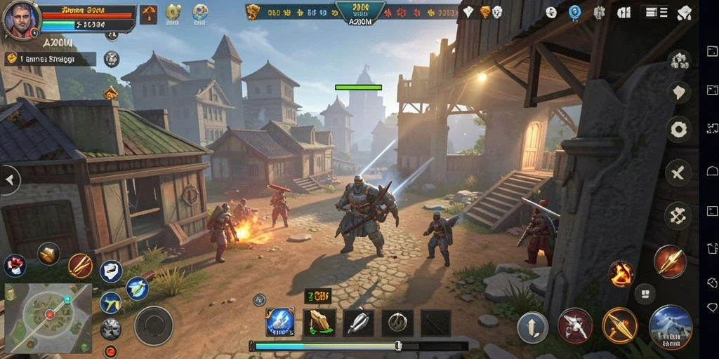 Tangkapan layar gameplay A200M yang menampilkan pertempuran strategi.