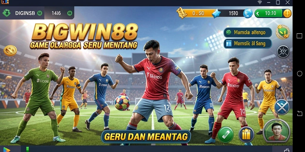 Tampilan gameplay olahraga yang menarik dan penuh aksi.