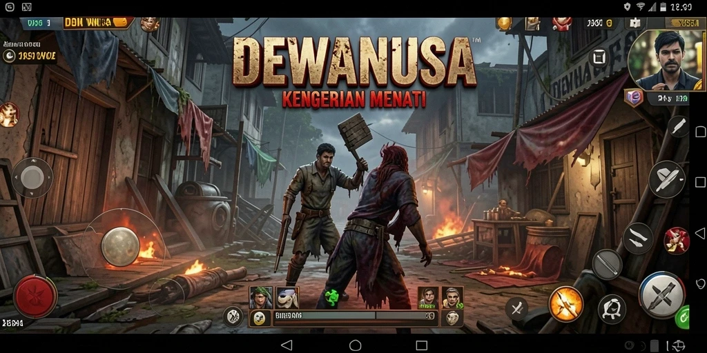 Tampilan gameplay menyeramkan dalam DEWANUSA dengan atmosfer mencekam.