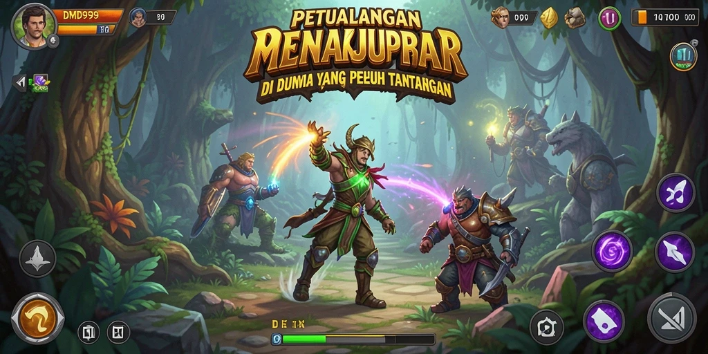 Screenshot DMD999 menampilkan aksi seru dalam petualangan yang mendebarkan.