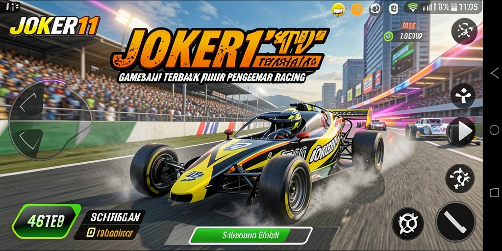 Tampilan gameplay Racing yang mendebarkan dari JOKER11.
