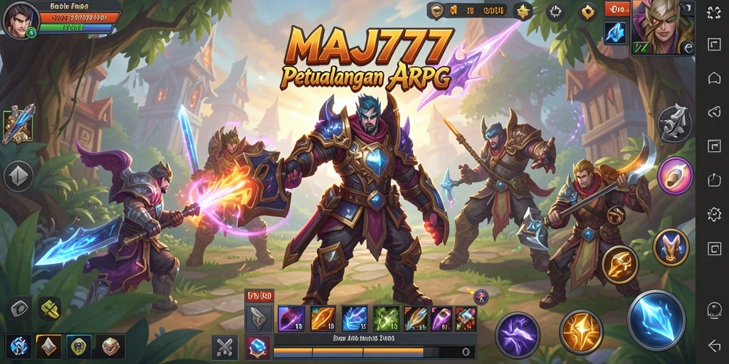 Tangkapan layar gameplay MAJ777 yang menampilkan pertempuran seru.
