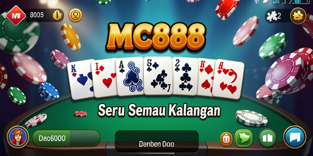 Gameplay seru dalam permainan Domino MC888 dengan teman-teman.