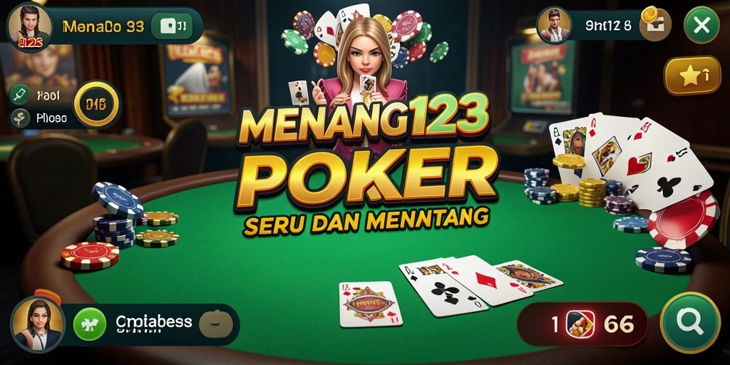 Screenshot MENANG123 menunjukkan pengalaman gameplay poker yang mengasyikkan.