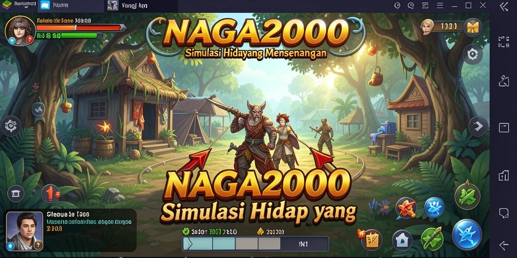 Screenshot utama menampilkan gameplay menarik dari NAGA2000.