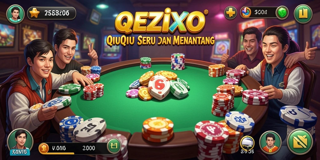 Tampilan gameplay QiuQiu yang menarik di REZIXO.