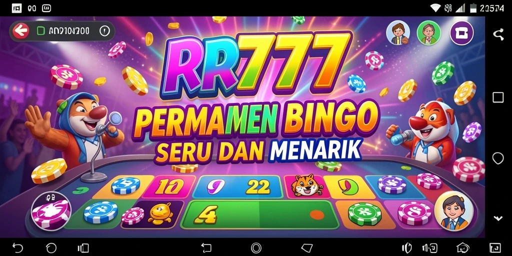 Screenshot utama RR777 menampilkan gameplay Bingo yang seru.