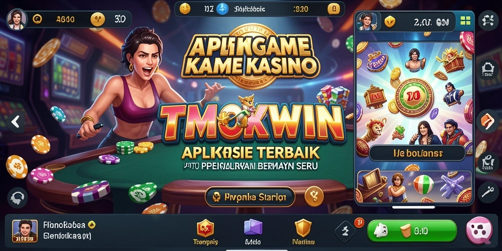 Screenshot TMOKWIN menampilkan pengalaman bermain permainan Kasino yang mendebarkan.
