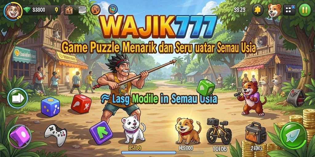Screenshot utama WAJIK777 menampilkan gameplay Puzzle yang menarik dan seru.
