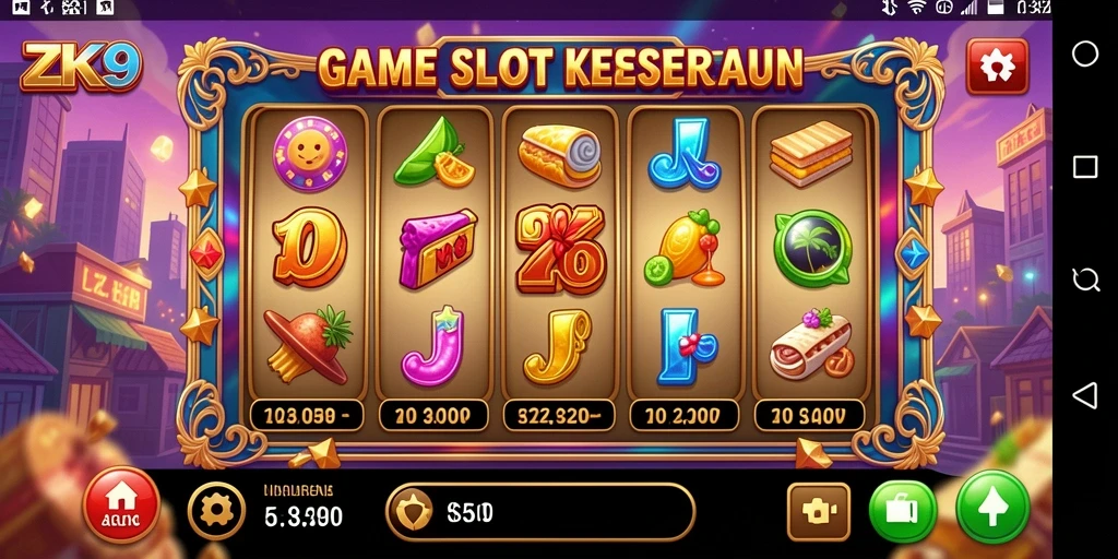 Gameplay ZK9 yang menegangkan dengan berbagai tema slot.